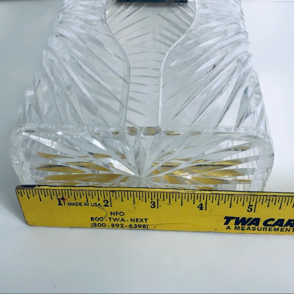 Rare 1950s Wilardy Lucite Tissue Box Clear Cut Carvings Design - Picture 3 of 11
